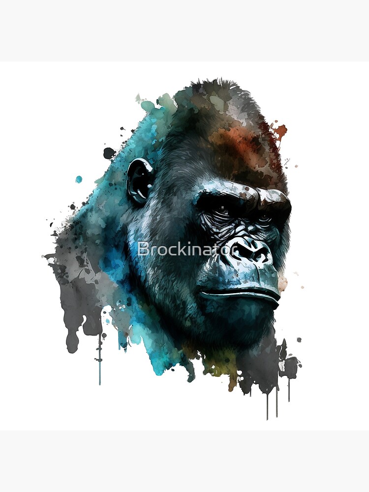 Silverback Gorilla Guardian of the Rainforest Rug by Holbrook Art