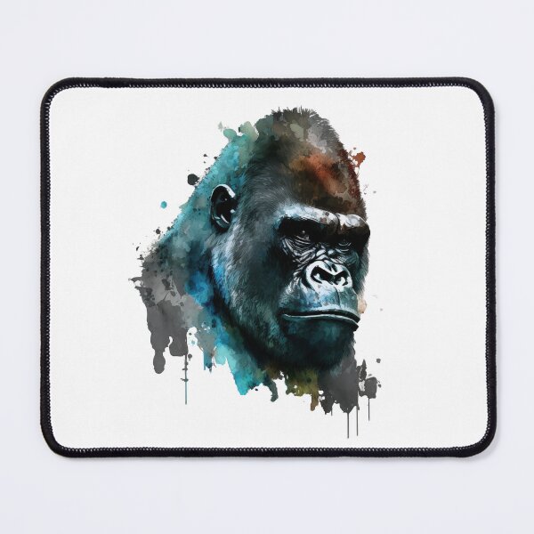 Item preview, Mountain Gorilla Head Watercolor Art designed and sold by Brockinator.