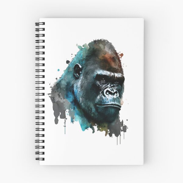 Item preview, Mountain Gorilla Head Watercolor Art  designed and sold by Brockinator.