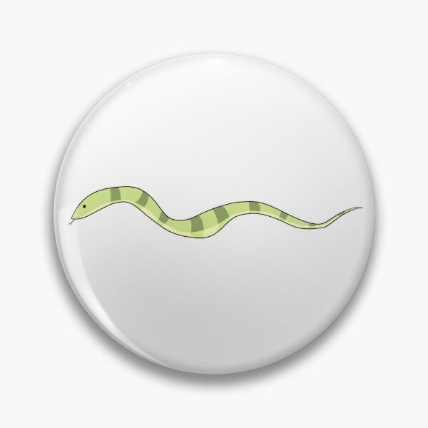 Item preview, Cute green snake with dark green stripes designed and sold by CreationsByBear.