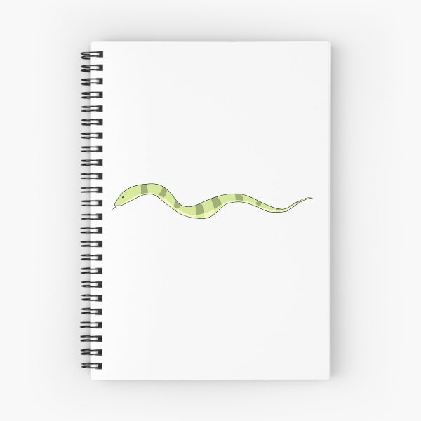 Item preview, Cute green snake with dark green stripes designed and sold by CreationsByBear.