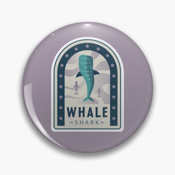 Item preview, Whale Shark Badge designed and sold by Erin Pascal Designs.