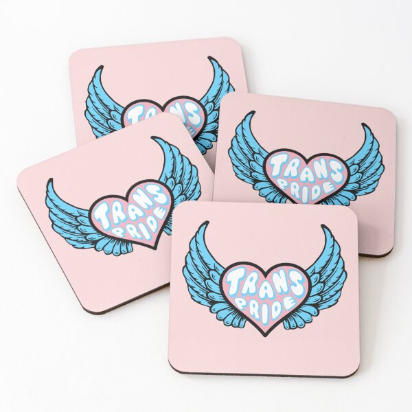 Item preview, Trans Pride Winged Heart designed and sold by everything4eva.