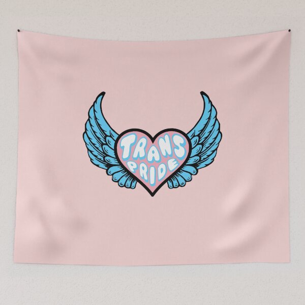 Item preview, Trans Pride Winged Heart designed and sold by everything4eva.