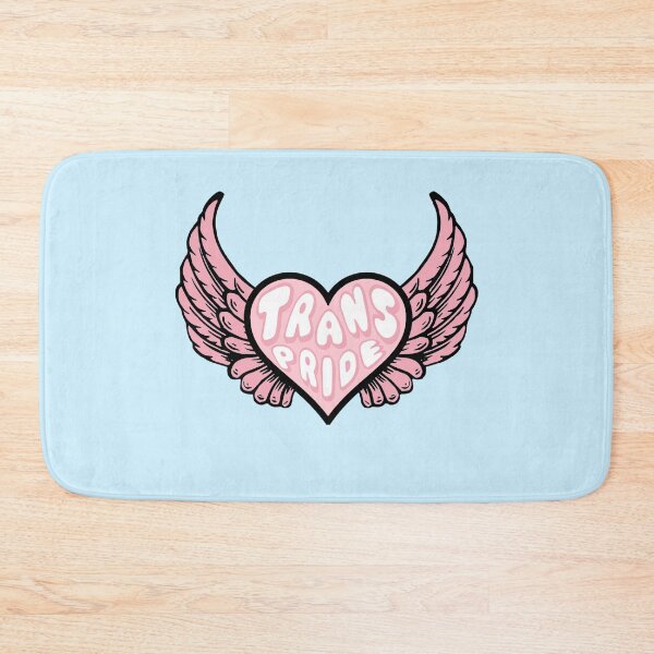 Item preview, Trans Pride Winged Heart Pink designed and sold by everything4eva.