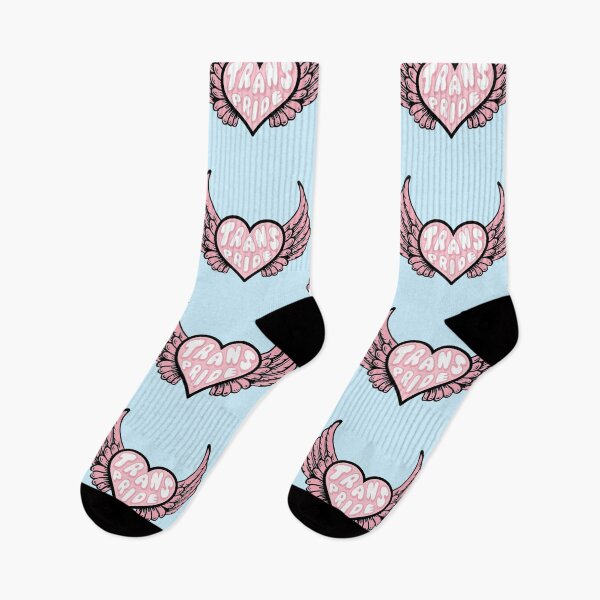 Item preview, Trans Pride Winged Heart Pink designed and sold by everything4eva.