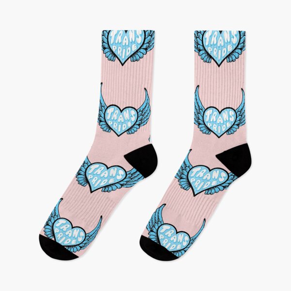 Item preview, Trans Pride Winged Heart Blue designed and sold by everything4eva.