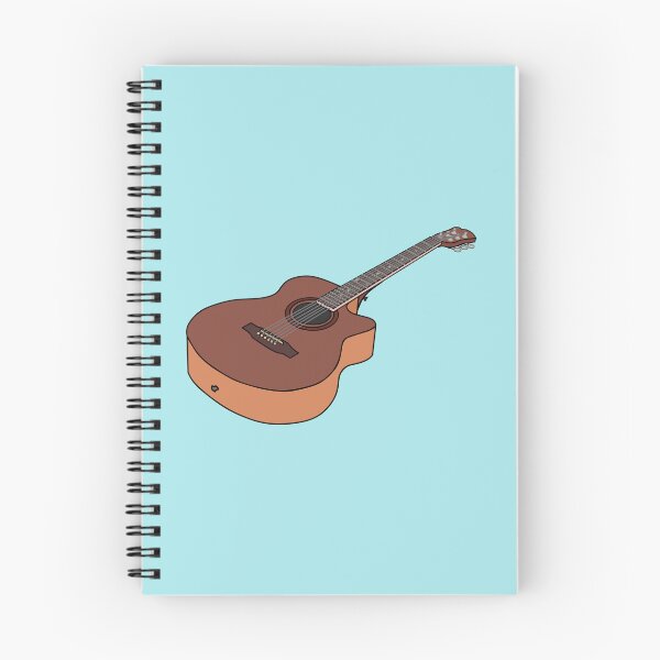 Item preview, Acoustic guitar cartoon illustration designed and sold by Misscartoon.