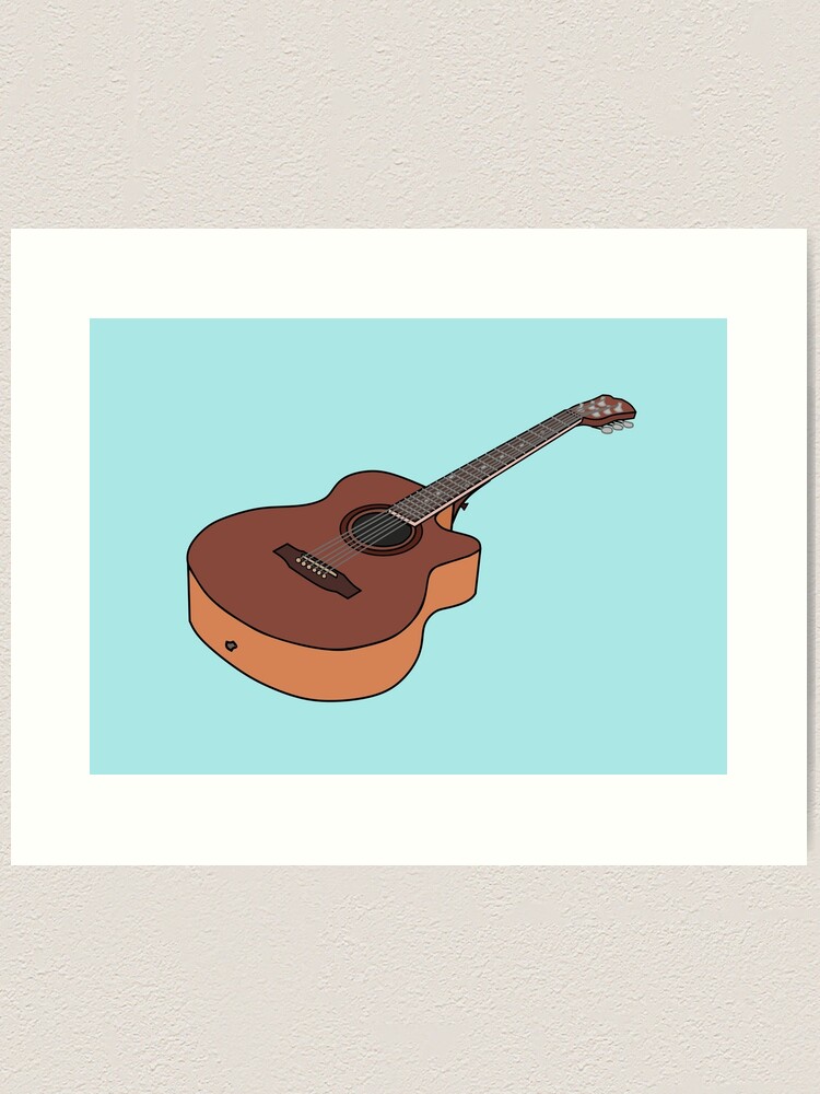 Lámina artística «Ilustración de dibujos animados de guitarra acústica» de Misscartoon | Redbubble Lámina artística «Ilustración de dibujos animados de guitarra acústica» de Misscartoon | Redbubble