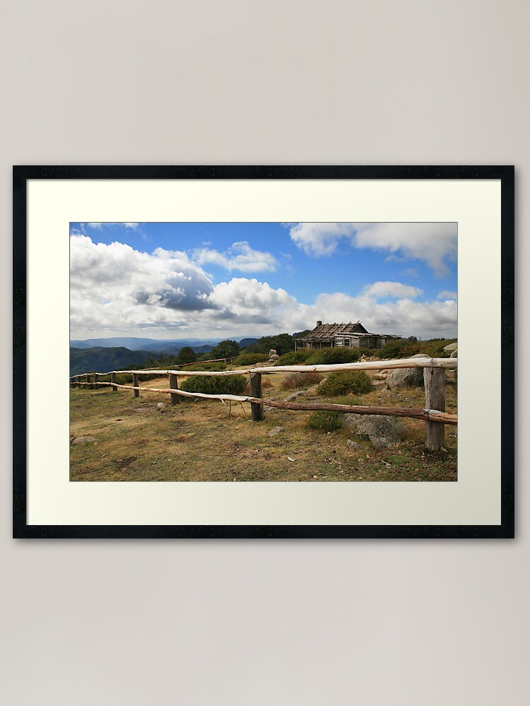 Framed Art Print, Autumn Afternoon at Craig's Hut, Mt Stirling, Australia designed and sold by Michael Boniwell