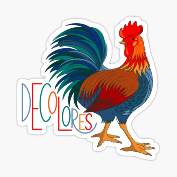 Cursillo Cursillo Cursillo Decolores Cursillo Rooster Sticker