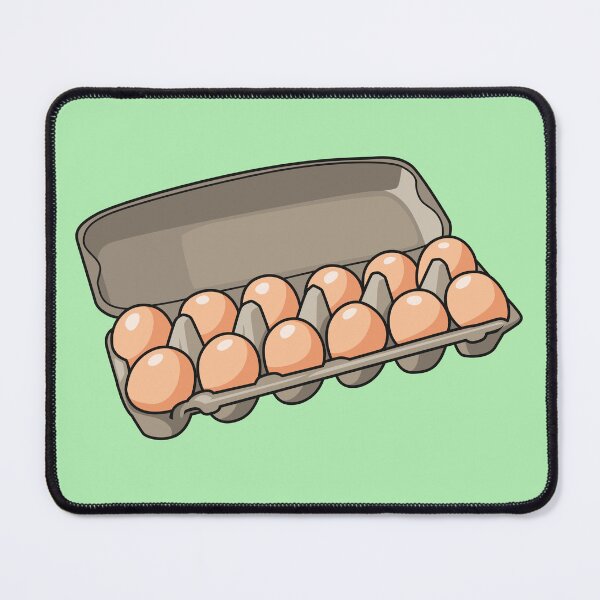 Item preview, Egg carton cartoon illustration designed and sold by Misscartoon.