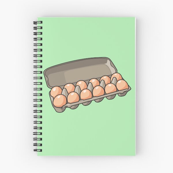 Item preview, Egg carton cartoon illustration designed and sold by Misscartoon.