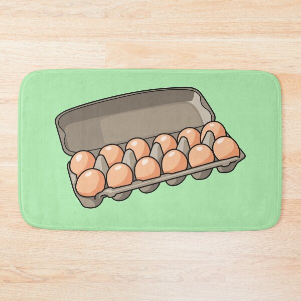 Item preview, Egg carton cartoon illustration designed and sold by Misscartoon.
