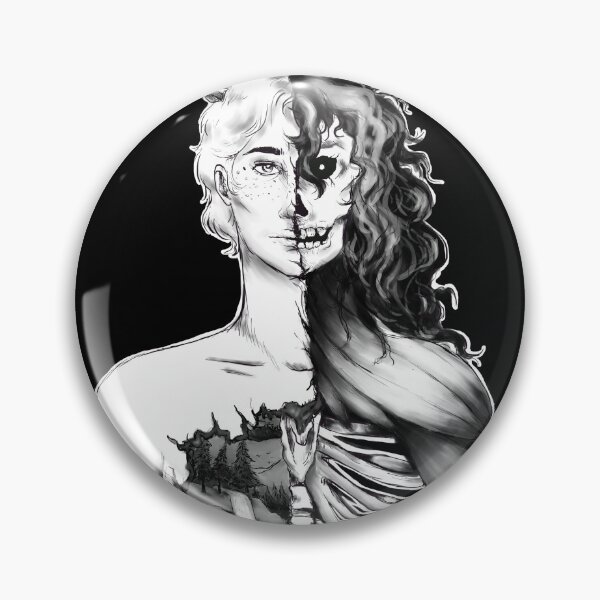 Item preview, Black White Nature Skeletal Human Shaded designed and sold by PunkAtrophy.
