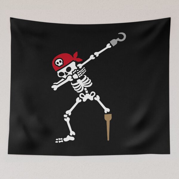 Item preview, Dab / dabbing skeleton pirate designed and sold by LaundryFactory.