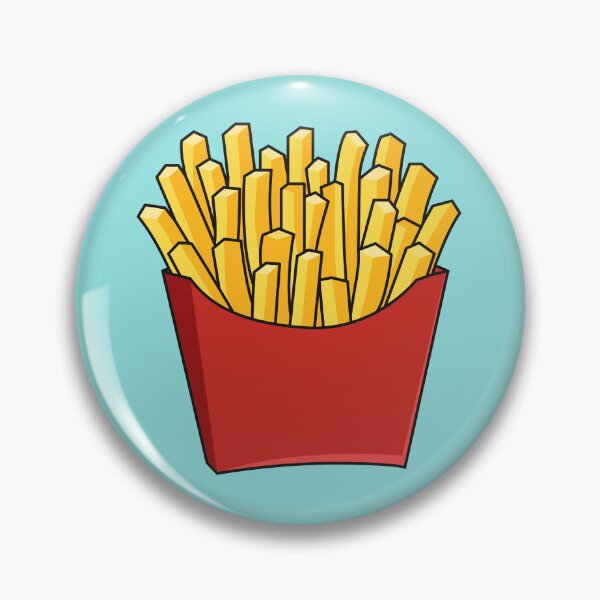 Item preview, French fries cartoon illustration designed and sold by Misscartoon.
