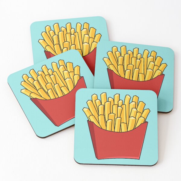 Item preview, French fries cartoon illustration designed and sold by Misscartoon.