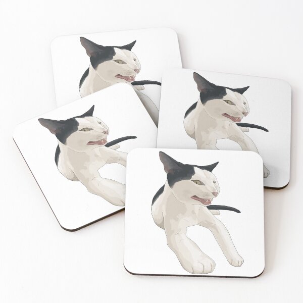 Item preview, Smiling Black and White Cat designed and sold by CreationsByBear.