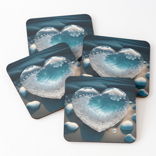 Item preview, crystal ocean heart beach scene designed and sold by dreamwish.