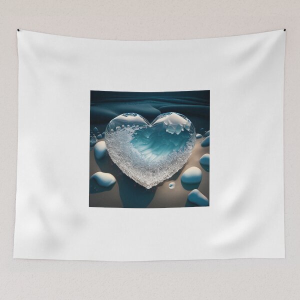 Item preview, crystal ocean heart beach scene designed and sold by dreamwish.