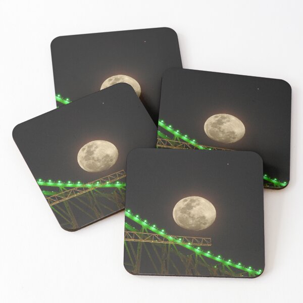 Item preview, Full Moon over Story Bridge Brisbane designed and sold by AussieAl.