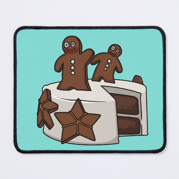 Item preview, Gingerbread cake cartoon illustration designed and sold by Misscartoon.