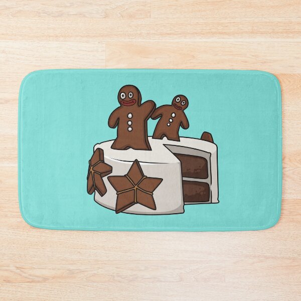 Item preview, Gingerbread cake cartoon illustration designed and sold by Misscartoon.