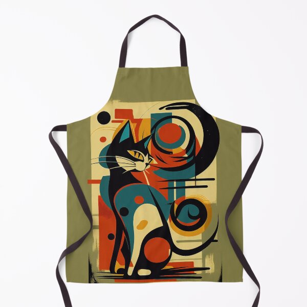 Item preview, Mid Century Colorful Cat 14 Abstract Art Print Painting Wall Decor designed and sold by winterkitty88.
