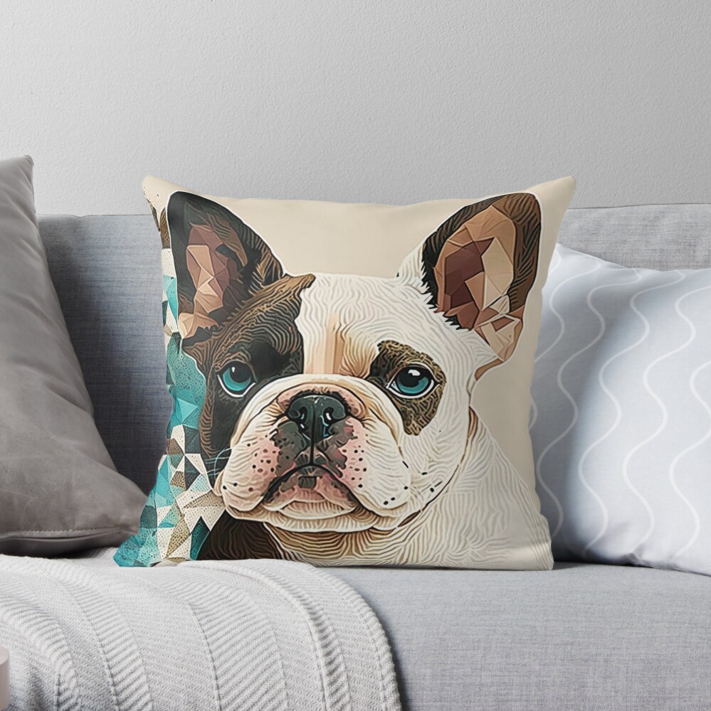 French bulldog shop throw pillow