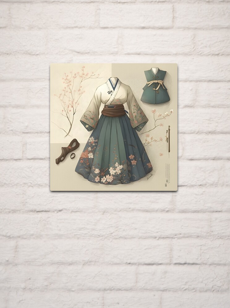 Korean Traditional Hanbok Art Metal Print for Sale by aliali7046 Redbubble