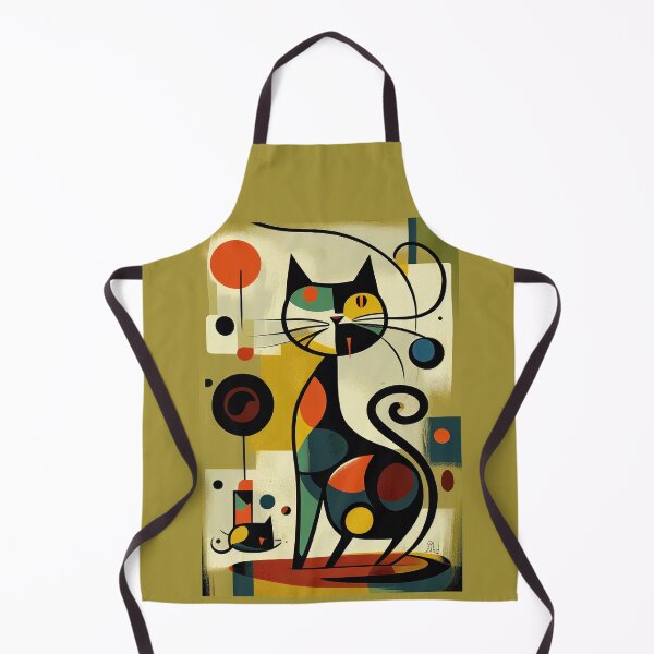 Item preview, Mid Century Colorful Cat 15 Abstract Art Print Painting Wall Decor designed and sold by winterkitty88.