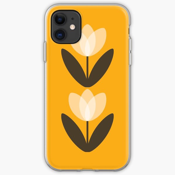 Tulip Phone Case in Mustard Yellow iPhone Soft Case