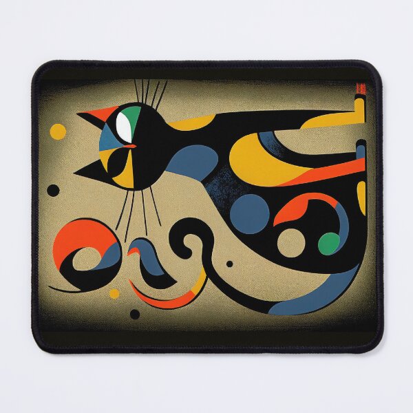 Item preview, Mid Century Colorful Cat 17 Abstract Art Print Painting Wall Decor designed and sold by winterkitty88.