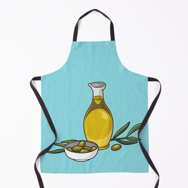 Item preview, Olive oil cartoon illustration designed and sold by Misscartoon.