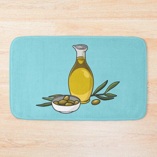 Item preview, Olive oil cartoon illustration designed and sold by Misscartoon.