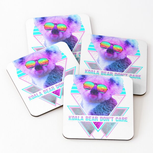 Item preview, Koala Bear Sunglasses Vintage Retro Vaporwave Beach Vibe  designed and sold by toumamunuree.