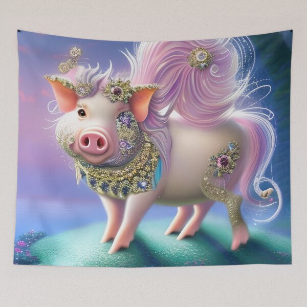 Item preview, Glamorous Fashion Pig designed and sold by purplesensation.