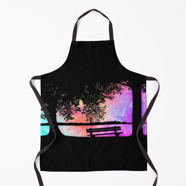 Item preview, Neon Sunset Park Bench Silhouette designed and sold by Jessieadel.