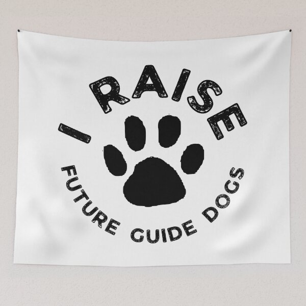 Item preview, I Raise Future Guide Dogs - Guide Dog For The Blind - Dog Training - Working Dog - Black Design for Light Background - Circle Paw designed and sold by SayWhatYouFeel.