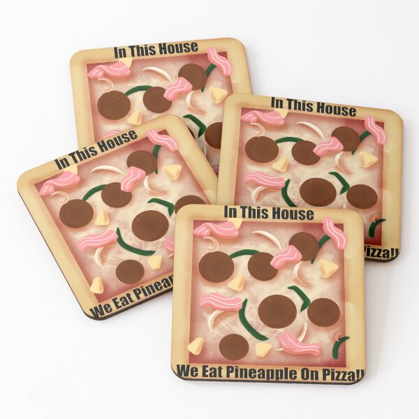 Item preview, In This House We Eat Pineapple!! on Square Pizza designed and sold by Bubbawrap.