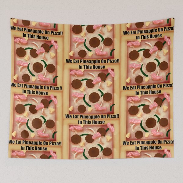 Item preview, In This House We Eat Pineapple!! on Square Pizza designed and sold by Bubbawrap.