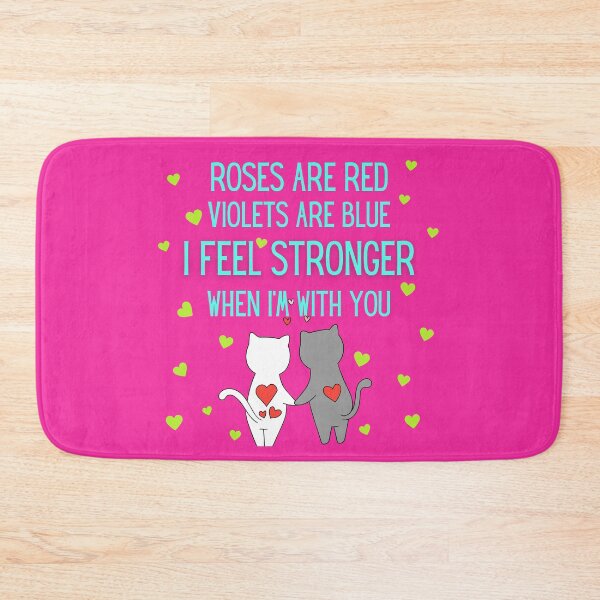 Item preview, Roses are red violets are blue I feel stronger when Im with you| Valentines day | Romantic designed and sold by droolingdreams.