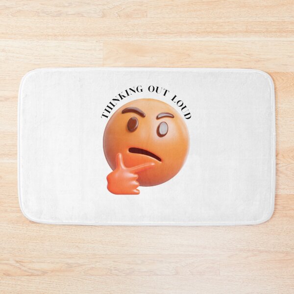 Item preview, Thinking Out Loud Emoticon Tee: A Classic Funny Shirt for Men and Women designed and sold by teespedia.