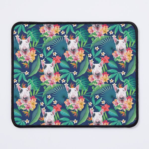 Item preview, Tropical White and Black Bull Terrier designed and sold by lulupetart.
