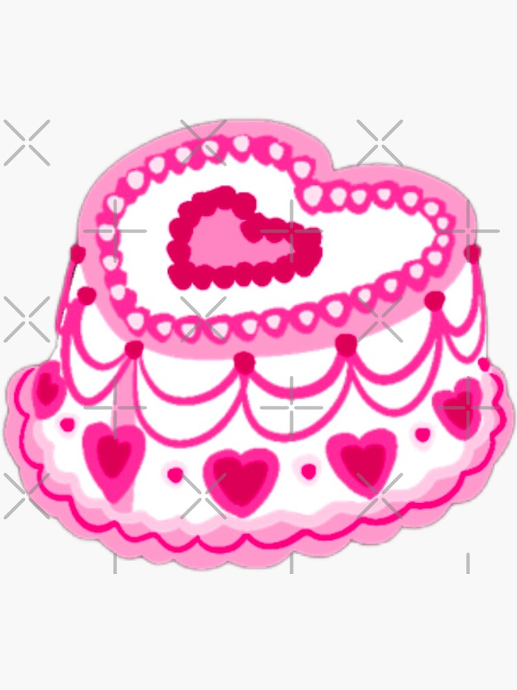 Big pink heart stickers – Paper Pastries