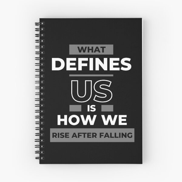 Item preview, What Defines Us Is How We Rise After Falling, Work Workout Gym Hussle Motivation Art Design designed and sold by barretp27.