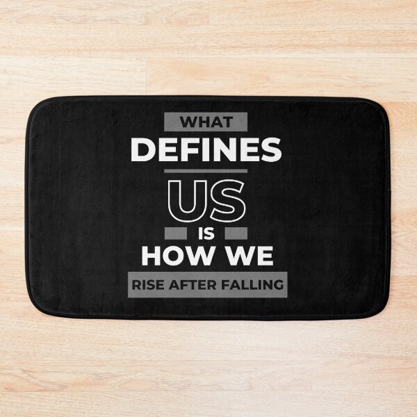 Item preview, What Defines Us Is How We Rise After Falling, Work Workout Gym Hussle Motivation Art Design designed and sold by barretp27.