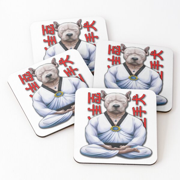 Item preview, Dog Knows Karate Meditating designed and sold by jgoenett.