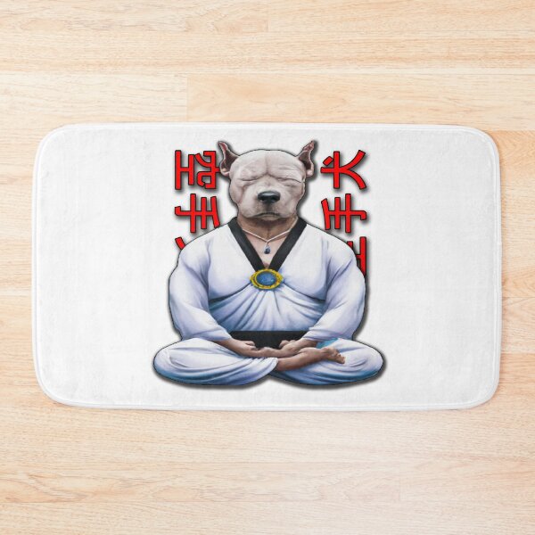 Item preview, Dog Knows Karate Meditating designed and sold by jgoenett.